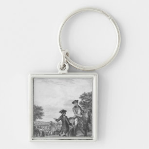 De paardenrace sleutelhanger