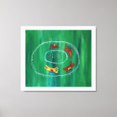 De paardenrage moderne acrylwijze voor fijne kunst canvas afdruk (Voorkant)