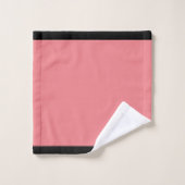 De paardenras + zwart bad handdoek (Wasdoekje)