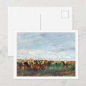 De paardenrennen, Edgar Degas Briefkaart (Voorkant / Achterkant)