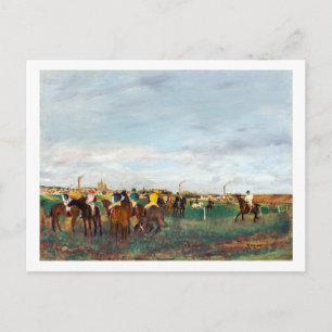 De paardenrennen, Edgar Degas Briefkaart