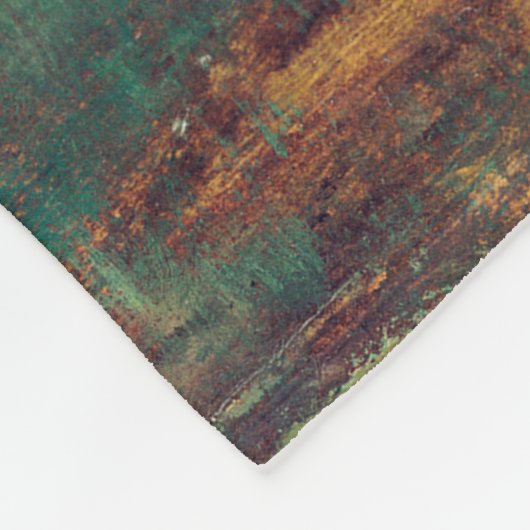 De paardenrennen, Edgar Degas Fleece Deken (Hoek)