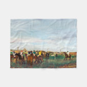 De paardenrennen, Edgar Degas Fleece Deken (Voorkant (Horizontaal))