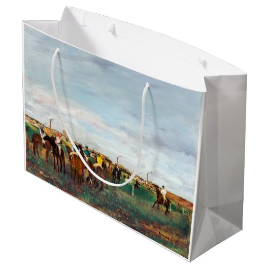 De paardenrennen, Edgar Degas Groot Cadeauzakje (Achterkant Gekanteld)