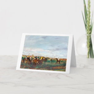 De paardenrennen, Edgar Degas Kaart