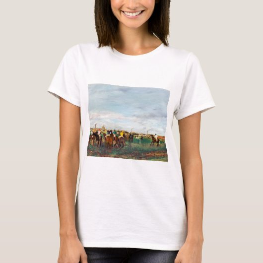De paardenrennen, Edgar Degas T-shirt (Voorkant)