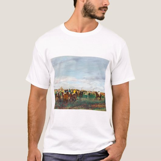 De paardenrennen, Edgar Degas T-shirt (Voorkant)