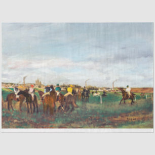 De paardenrennen, Edgar Degas Tissuepapier
