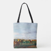 De paardenrennen, Edgar Degas Tote Bag (Achterkant)