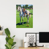 De paardensportcroquet kampioen poster (Thuiskantoor)