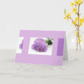 De paars namen en de trouwringenkaart toe kaart (Gele Bloem)