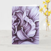 De paars namen Wenskaart toe Kaart (Gele Bloem)