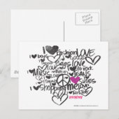 De Paars van Graffiti Briefkaart (Voorkant / Achterkant)