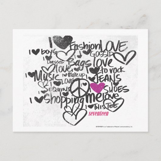 De Paars van Graffiti Briefkaart (Voorkant)