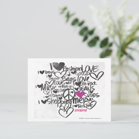 De Paars van Graffiti Briefkaart (Staand voorkant)