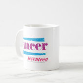 De Paars van kanker Koffiemok (Voorkant links)