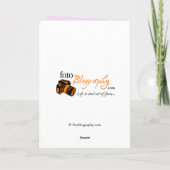 De paarse Bloem met Bij wordt goed spoedig Kaart (Achterkant)