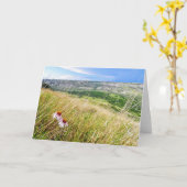 De paarse Bloem van de Kegel met een Kaart van de (Gele Bloem)