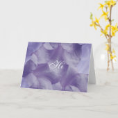 De paarse Bloemblaadjes van de Bloem van de Maan Kaart (Gele Bloem)