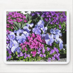 De paarse Bloemen van de Lente Muismat