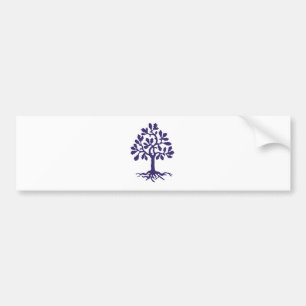 De Paarse bloesem Bumpersticker