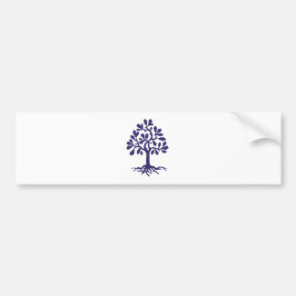 De Paarse bloesem Bumpersticker