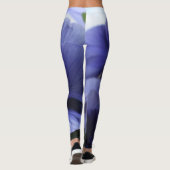 De paarse Bloesem van het Viooltje, Unieke Foto Leggings (Achterkant)