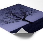 De paarse boom poster (Hoek)