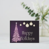 De paarse Briefkaarten van de Boom prettige (Staand voorkant)