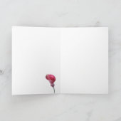 De paarse Calla Kaart van de Lelie (Binnen)