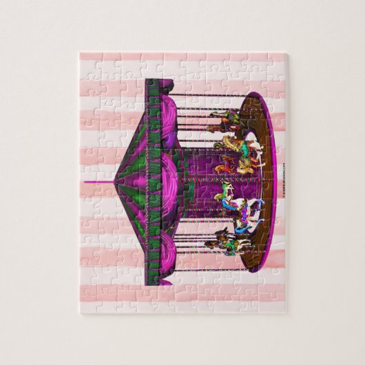De Paarse carrousel Legpuzzel (Verticaal)