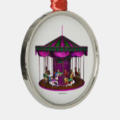 De Paarse carrousel Metalen Ornament (Rechts)