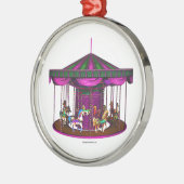 De Paarse carrousel Metalen Ornament (Links)