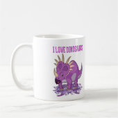 De Paarse Dinosaur, leuke dinosaurus.. Koffiemok (Links)
