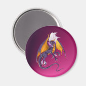 De Paarse Drakenmagneet Magneet (Voorkant / Achterkant)