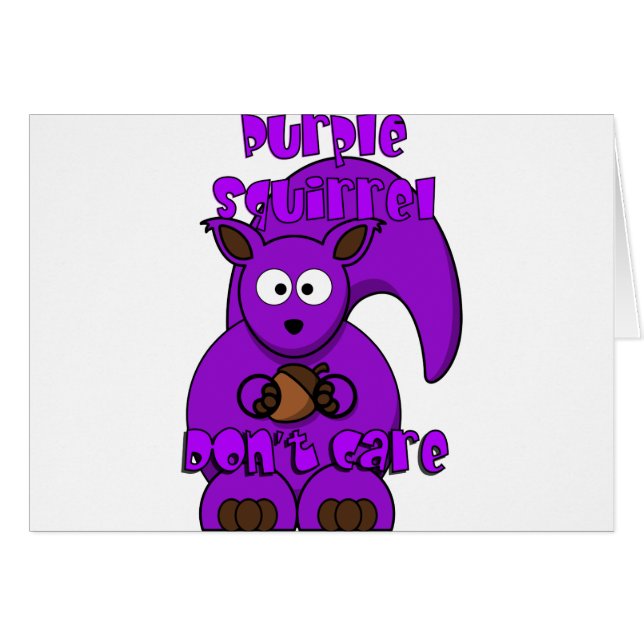 De paarse Eekhoorn geeft niet (Voorkant Horizontaal)
