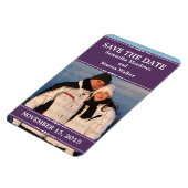 De Paarse Eenvoudige Foto sparen de Magnet van de  Magneet (Linkerzijde)