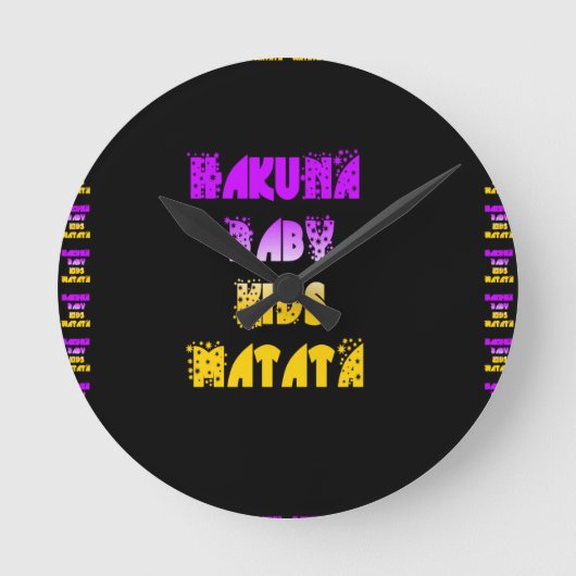 De paarse en Gele Kinder Giften a van het Baby van Ronde Klok (Voorkant)