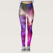 De Paarse Engel op een Paar Aangepaste Moderne Leggings (Voorkant)
