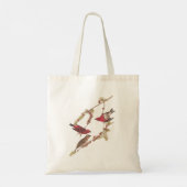 De Paarse Finch Red Birds  kunst van Audubon Tote Bag (Achterkant)