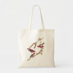 De Paarse Finch Red Birds kunst van Audubon Tote Bag