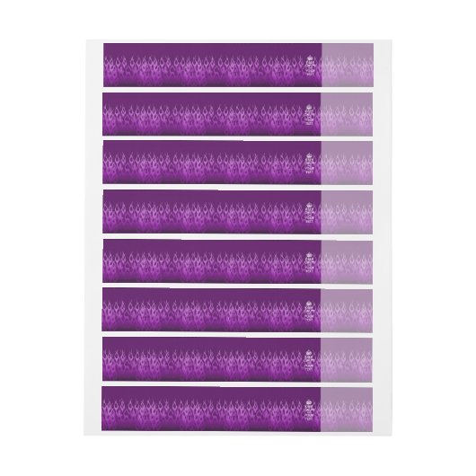 De Paarse Flames houden CALM EN hebben uw Creatiev (Vel)