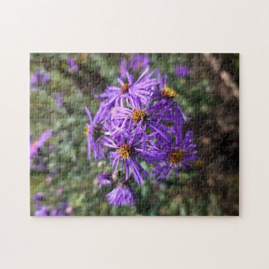 De paarse gloed van de herfst legpuzzel (Horizontaal)