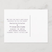 De Paarse Grafiek van de Wiskunde van het Hart spa Aankondigingskaart (Achterkant)