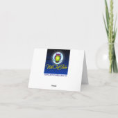 De paarse, Groene, Witte Distel van het Geruite Bedankkaart (Achterkant)