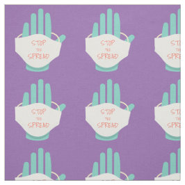 De Paarse Hands Typografie houdt het Uitgespreide  Stof