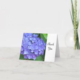 De paarse Hydrangea hortensia dankt u Bedankkaart