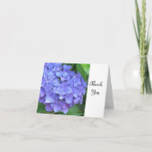 De paarse Hydrangea hortensia dankt u Bedankkaart (Voorkant)