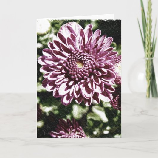 De paarse Kaart van Bloemen (Voorkant)
