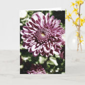 De paarse Kaart van Bloemen (Gele Bloem)
